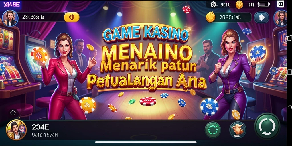 Tampilan grafik menawan dengan gameplay Kasino yang mendebarkan.