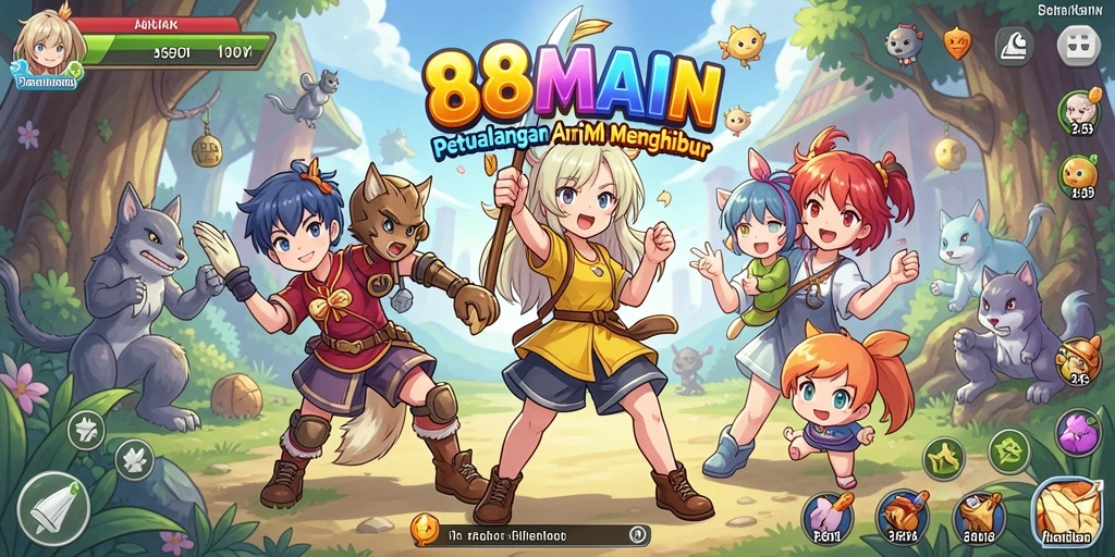 Tangkap momen seru dalam gameplay 88MAIN dengan karakter anime favorit.
