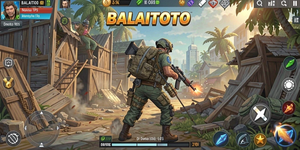 Screenshot menampilkan aksi seru dalam permainan TPS BALAITOTO.
