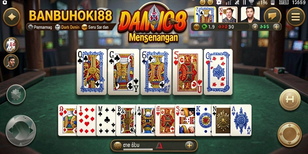 Tampilan gameplay seru di BANBUHOKI88, penuh strategi dan keseruan.