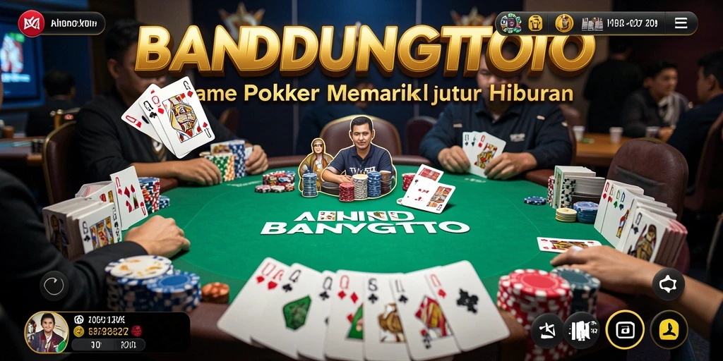 Gameplay menarik dalam aplikasi BANDUNGTOTO yang menampilkan berbagai jenis permainan Poker.
