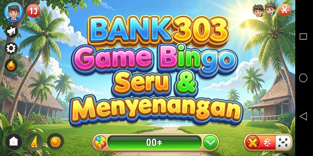 Screenshot gameplay BANK303 menampilkan keseruan permainan Bingo.