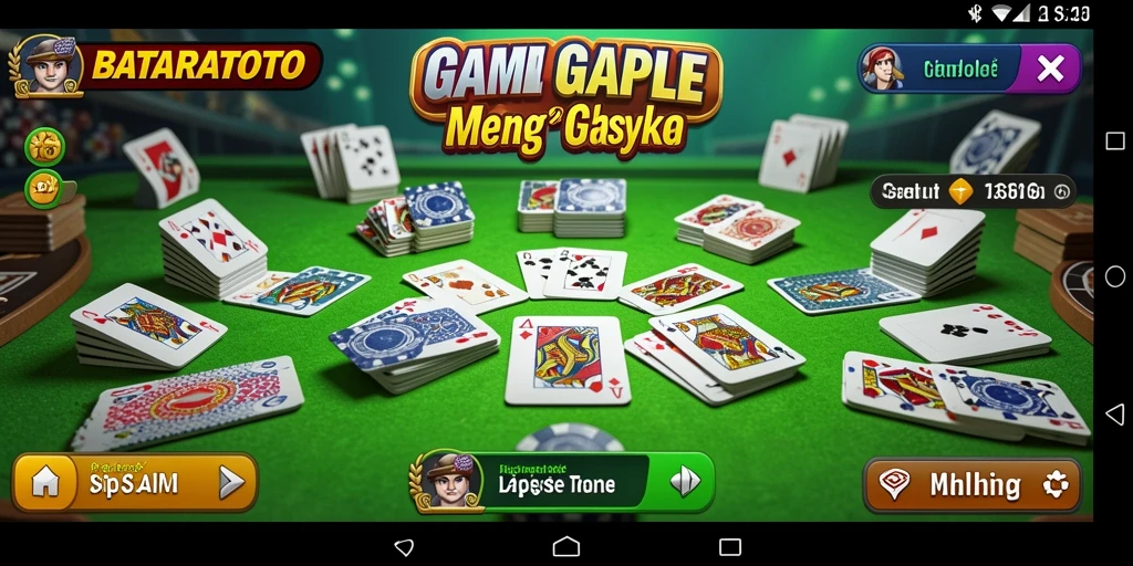 Screenshot gameplay yang menunjukkan serunya bermain Gaple di BATARATOTO.