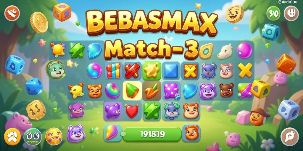 Tampilan gameplay BEBASMAX yang menegangkan dan penuh warna.