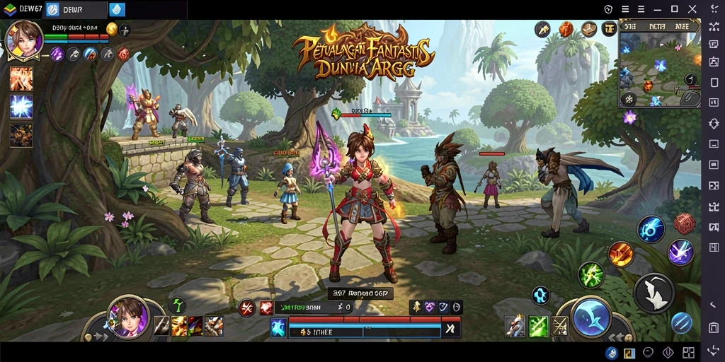 Gameplay seru dalam DEWI567 yang menantang pemain ARPG.