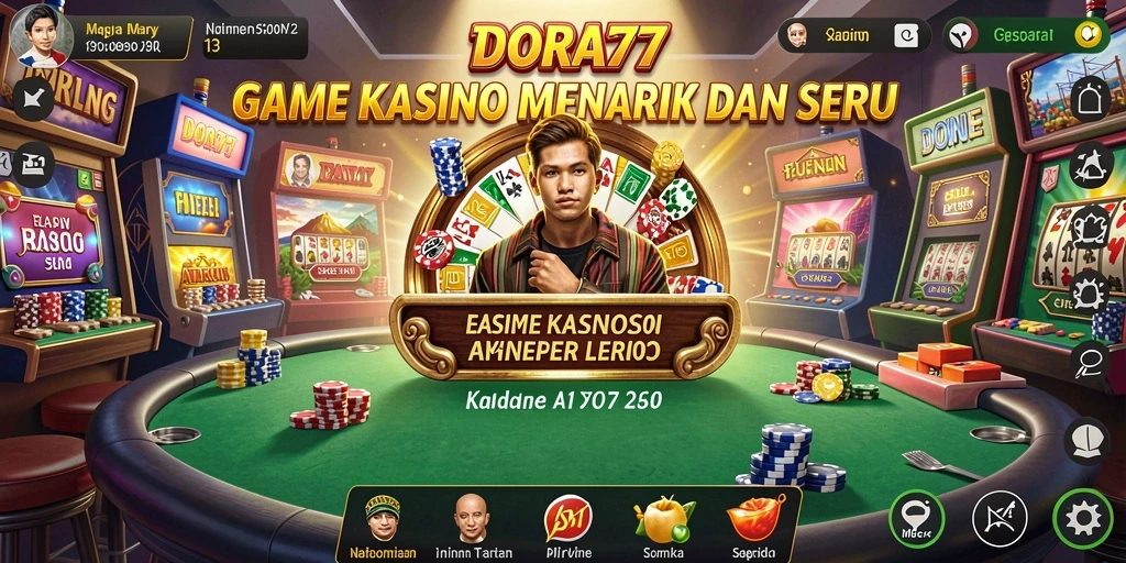 Screenshot gameplay DORA77 menampilkan keseruan permainan Kasino.