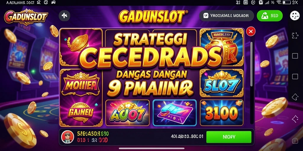 Tampilan menarik dari gameplay strategis GADUNSLOT.