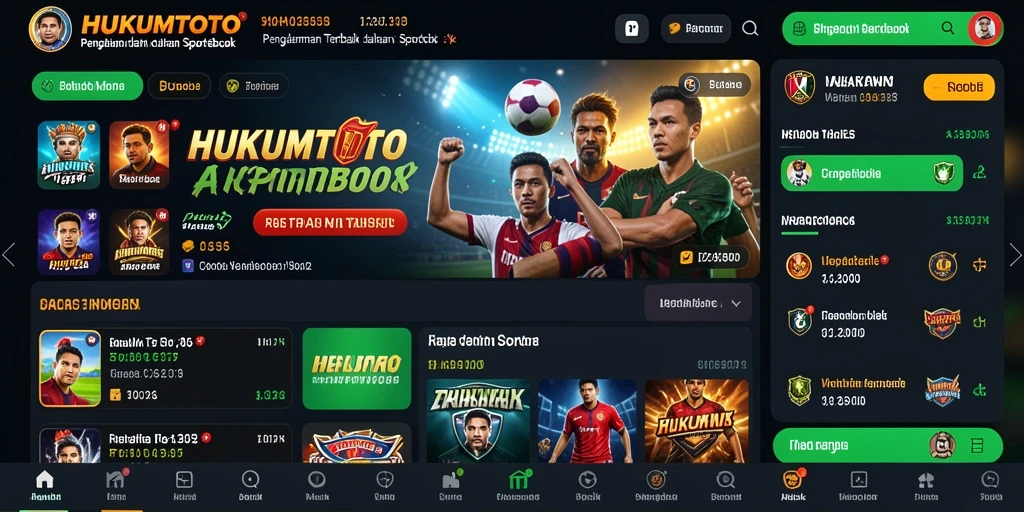 Tampilan gameplay HUKUMTOTO dengan antarmuka sportsbook yang menarik.