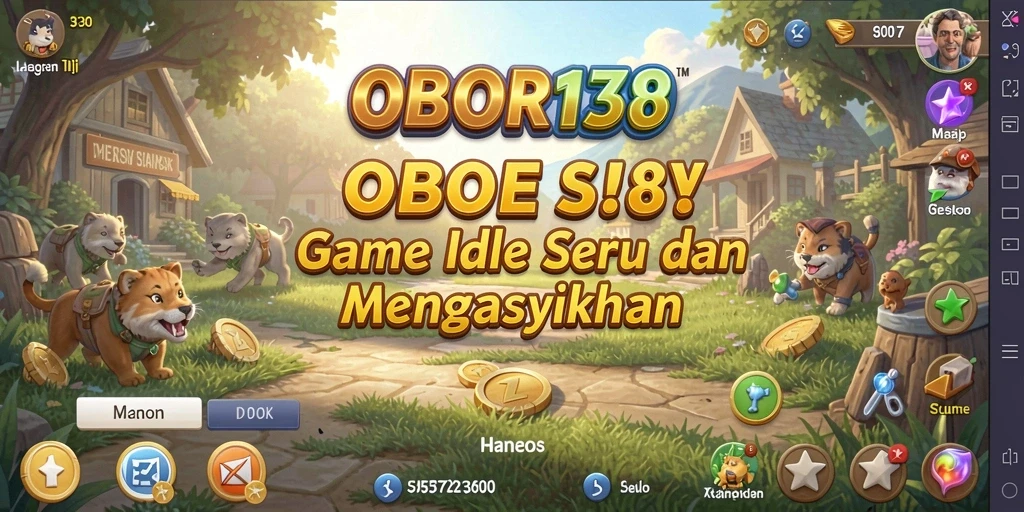 Gameplay menarik OBOR138 dengan karakter dan upgrade seru.