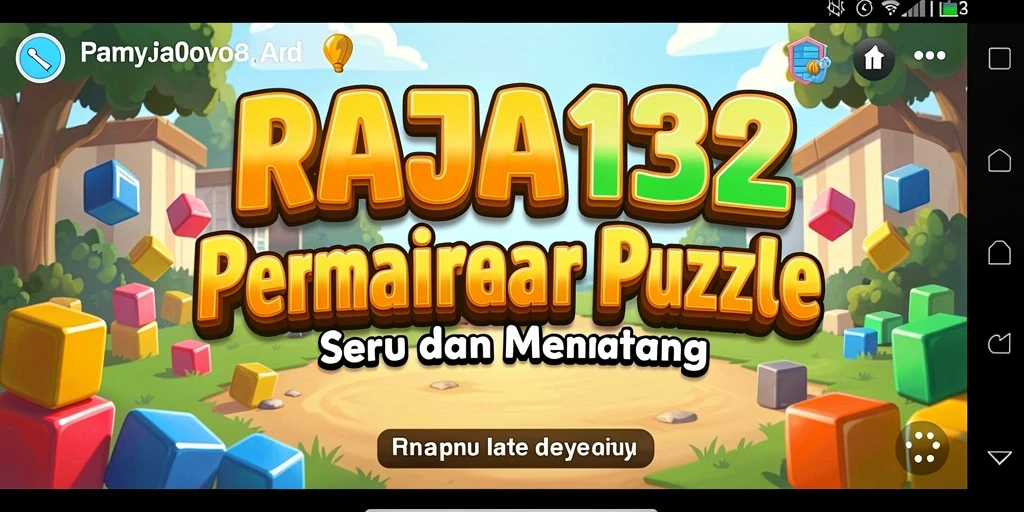 Tampilan gameplay seru dari RAJA132 yang menampilkan puzzle.