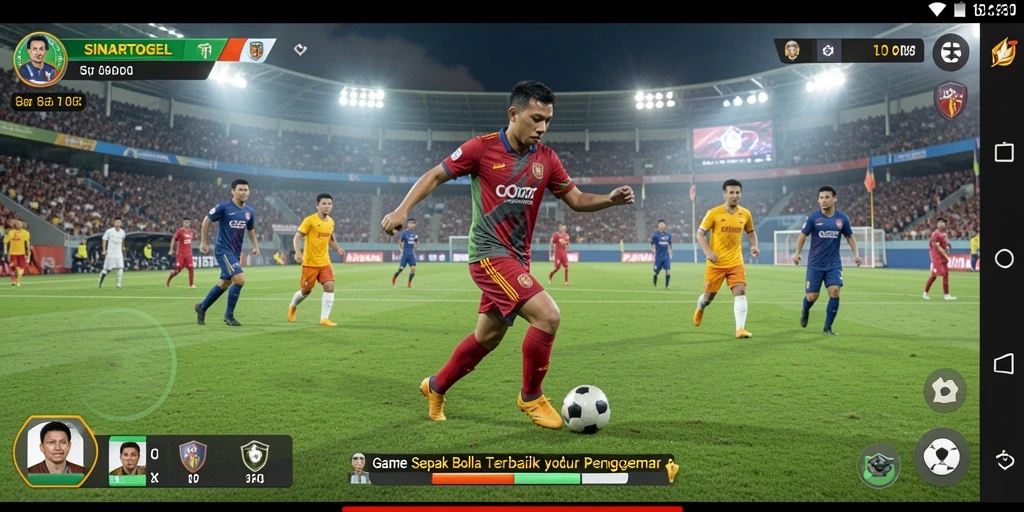 Tampilan screenshot utama SINARTOGEL menampilkan suasana pertandingan sepak bola yang seru.