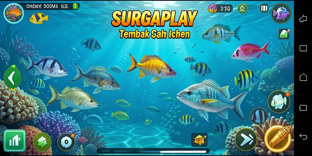Gameplay seru Tembak Ikan di SURGAPLAY dengan grafis menawan.