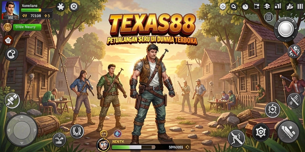 Tampilan gameplay yang seru di dunia terbuka TEXAS88.