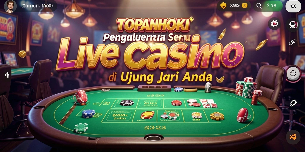 Tampilan permainan Live Casino yang mengasyikkan di TOPANHOKI.