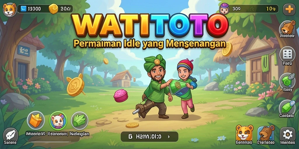 Tampilan menarik dari gameplay Idle WATITOTO.